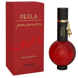 PERLA Passion Women Eau de Parfum 100ml - Eau de Parfum with Elegant Bottle and Gold Chain