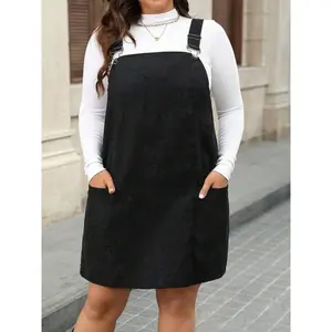 PlusSizeLooseFitJumpsuitwithAdjustableStraps,ComfortableOne-PiecewithPockets,IdealforWomen