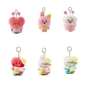 Anime Cartoon Bt21 Shooky Cooky Plush Toy Kawaii Popular Plush Doll Y2K Fashion Cute Backpack Keychain Pendant Gift for Girls