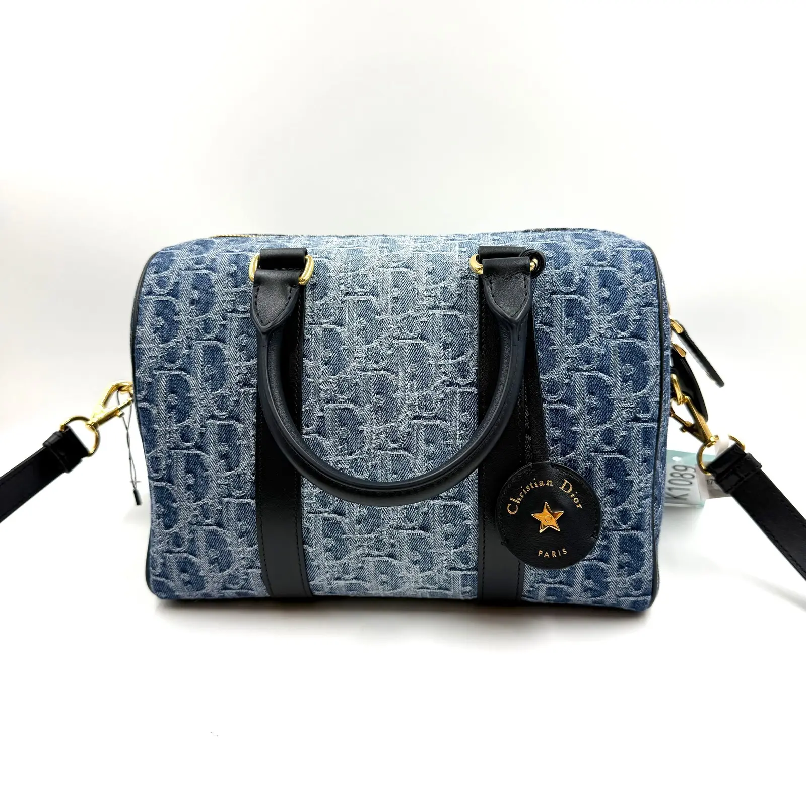 Pre-owned Dior AS SHOWN Shoulder Bags HZ 6848 Christian Oblique Jacquard Groove 20 Shoulder Bag 26.07.29