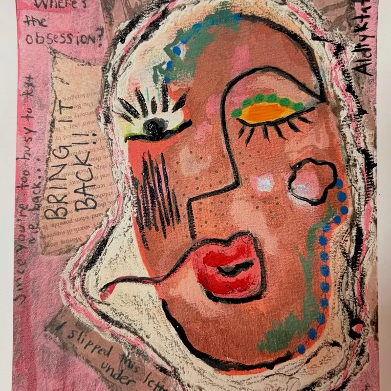 "Unread Letter" Art Print by Christy Aldiyktatur - Inspired by Khalid Aldiyktatur's Poem and Vampires Of Lafayette Documentary