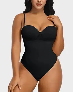 LUXSEREN Seamless Body Shaper for Women, Memory Bones for Ultimate Support, Comfortable Abdominal Control, Crossed Back Straps, Suitable for All Body Types, Flawless Shaping & Sculpting