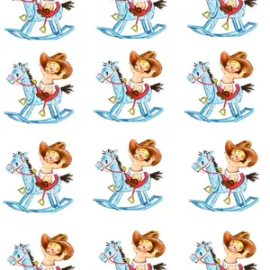 Vintage Cowboy cupcake toppers EDIBLE cookie Topper Baby cowboy bay shower cake Baby Shower Cowboy