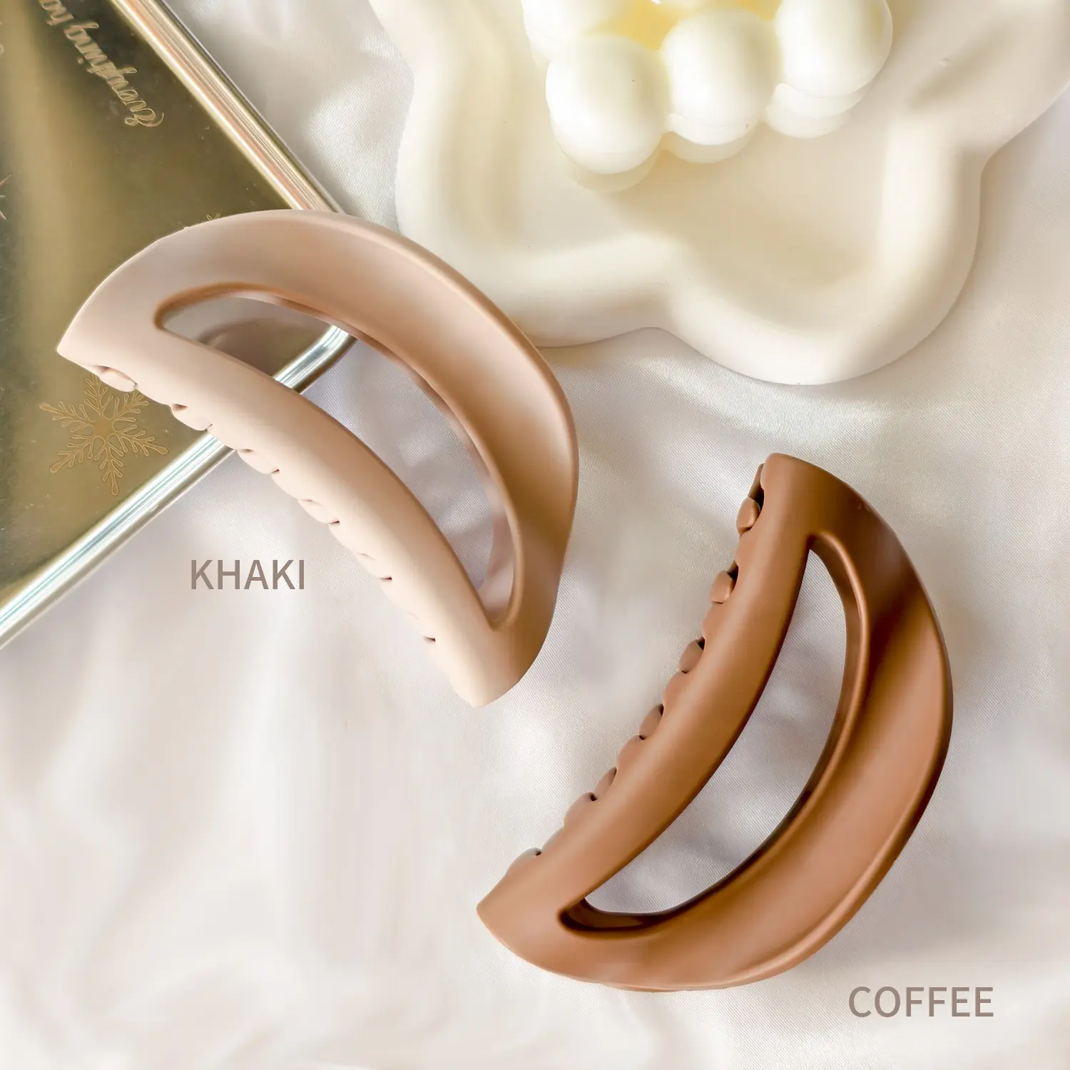 Custom Hair Clips, Unbreakable SOFT Flexible Cloud Hair Claw 