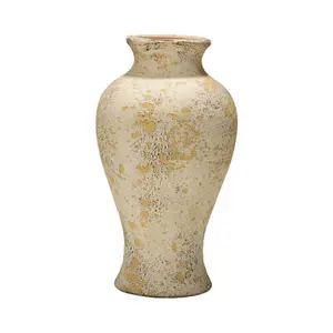7 Inch/10 Inch Glazed Retro Ceramic Dried Flower Vase, Traditional Style, Living Room Decor, Water Culture Fresh Flowers, Gift Item