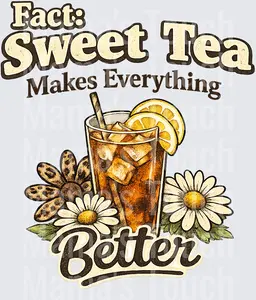 sweet tea makes everrything better leopard