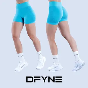 Dfyne Ignite Shorts – Seamless High-Waisted Workout Shorts with Sculpting Fit & 4.5" Inseam