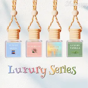 4pcs Set Scented Car Air Fresheners - Long Lasting Hanging Car Aroma Diffuser, Scented Perfume Car Interior Accessories,Summer Gift for car lovers