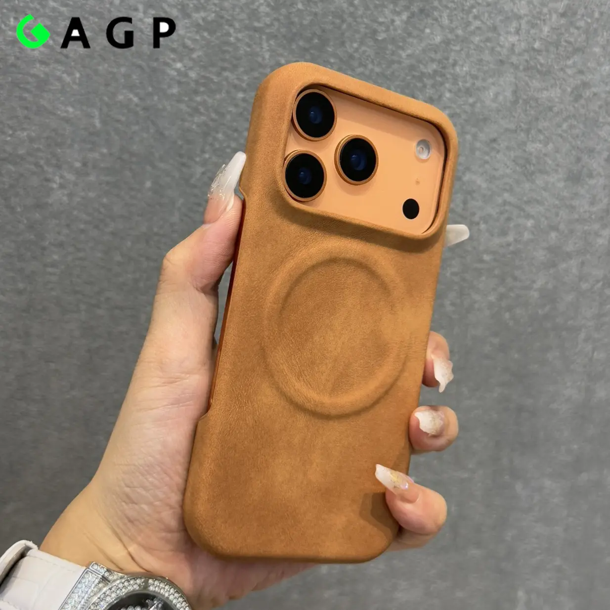 Luxury Sheepskin Feel Leather Magnetic Case for IPhone 17 pro Max 13 12 14 15 Plus 16 Pro Max 17 Air for Magsafe Matte Cover