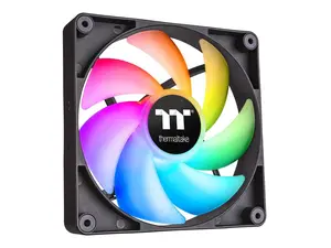 Thermaltake CT120 ARGB Sync PC Cooling Fan (2-Fan Pack), 5V Motherboard Sync, 16.8 Million Colors 9 Addressable LEDs, 120 mm Hydraulic Bearing Case/Radiator Fan, CL-F149-PL12SW-A