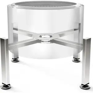 Adjustable Fire Pit Stand 19-27 Inch for Solo Stove Bonfire Yukon and Other Firepits, Heavy Duty Outdoor Accessory for Stable Support and Safe Heating, Ideal for Outside Patio Camping Backyard Bonfire Use with Durable Portable Design