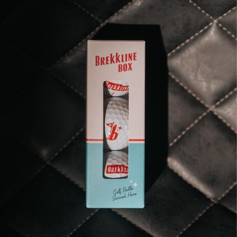 Brekkline Max3 Golf Balls - 3 Piece Urethane - Red & Yellow, 6 Packs Each + 30 Pack Brekkline Tees