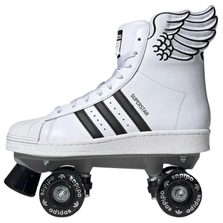 Adidas Superstar Jeremy Scott X Originals 82 Skate Wings' Versatile Comfort High Top Sneakers Unisex White JR8376