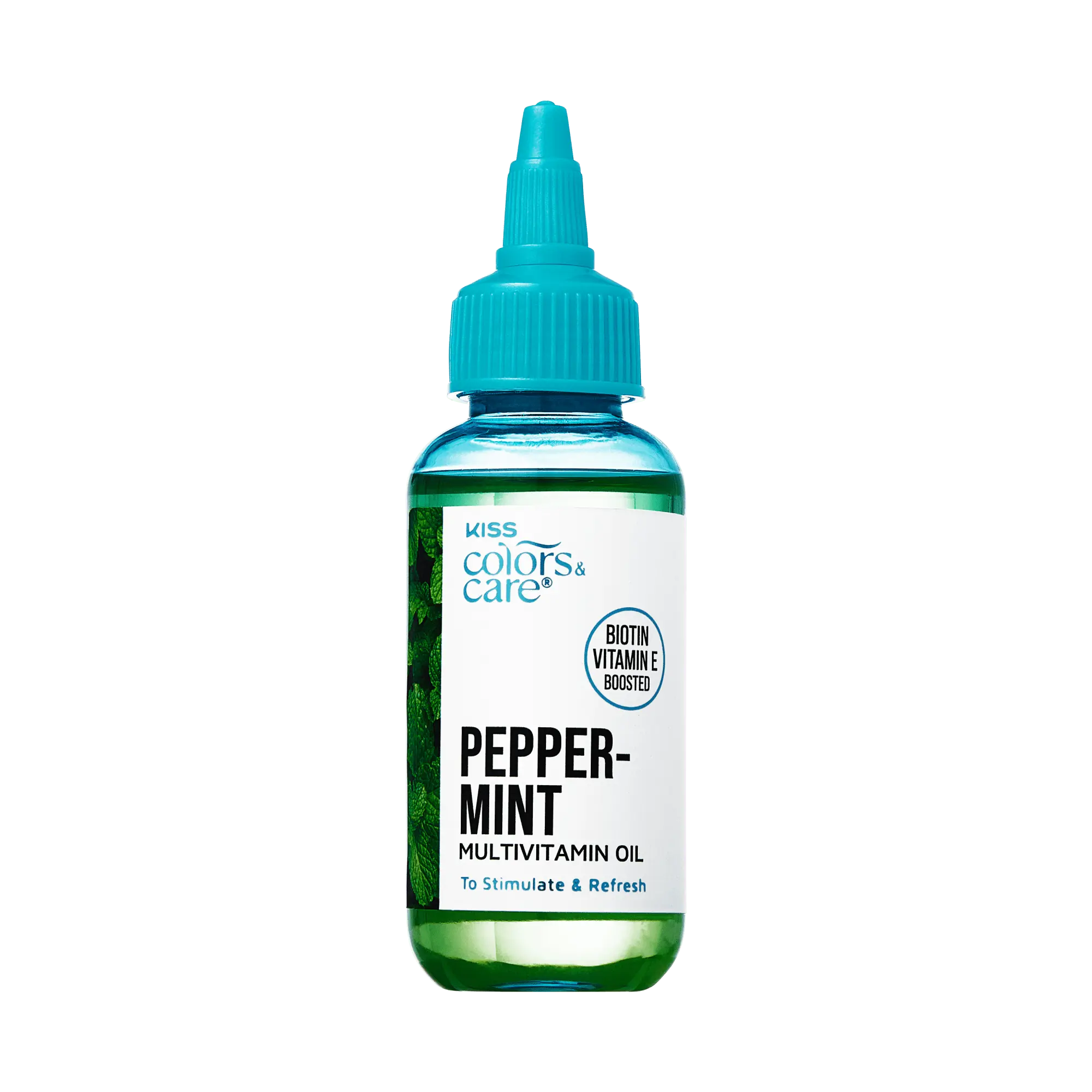 Kiss Colors & Care Multivitamin Oil - Peppermint | To Stimulate & Refresh, Hair & Body, Beauty Products, 2.5 oz