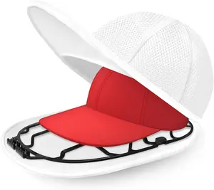 Mesh-Covered Hat Washer, a hat cleaning device suitable for washing machines; compatible with both washing machines and dishwashers; available in various sizes for flat and curved baseball caps.