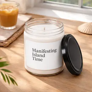 Manifesting Island Time Candle | 9oz Scented Soy Jar | Calm | MoodSetter