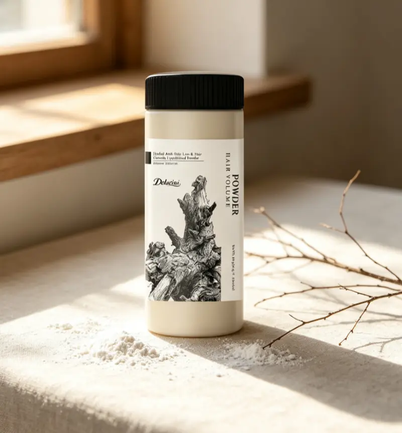 DeLuoLiSi Natural Herbal Hair Growth Lyophilized Powder 30g  2 Bottles Included|  Repair Scalp Care | Revitalizes Dormant Follicles, Adds Volume & Density | Free from Harsh Chemicals | Suitable for Daily Hair & Scalp Repair ,Haircare