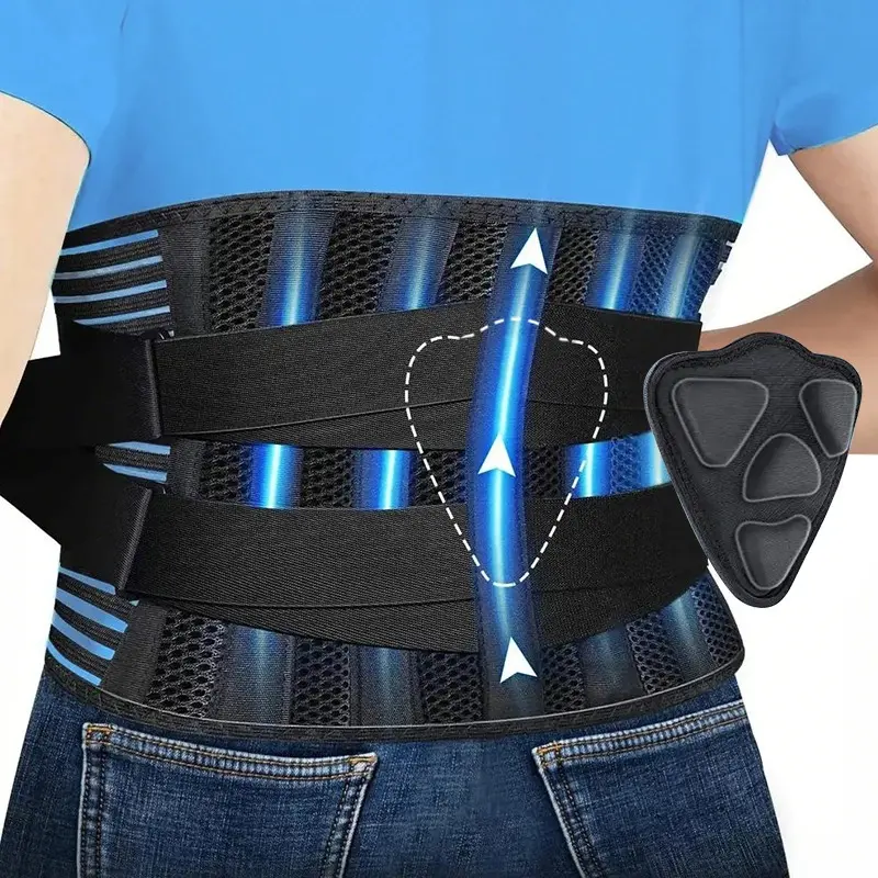 Lumbar Support Belt Adjustable Waist Brace for Men & Women, Breathable Back Support for Everyday Wear Lumbar Support Belt Adjustable Waist Brace for Men & Women, Breathable Back Support for Everyday Wear