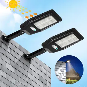Solar Powered Outdoor Wall Light, Waterproof Motion Sensor Security Outdoor Light, Outdoor Solar Lamp for Driveway, Parking Lot, Garden, Yard