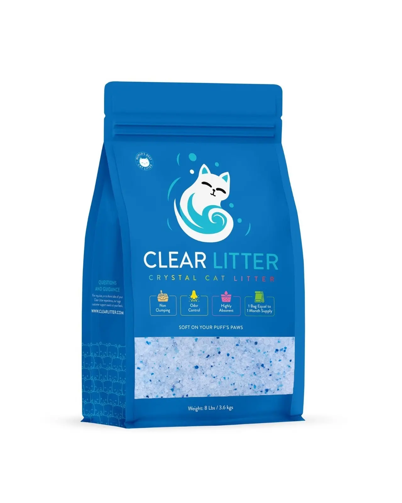 Fresh Scent Crystal Cat Litter — Non-Clumping Silica Gel, 8 lb