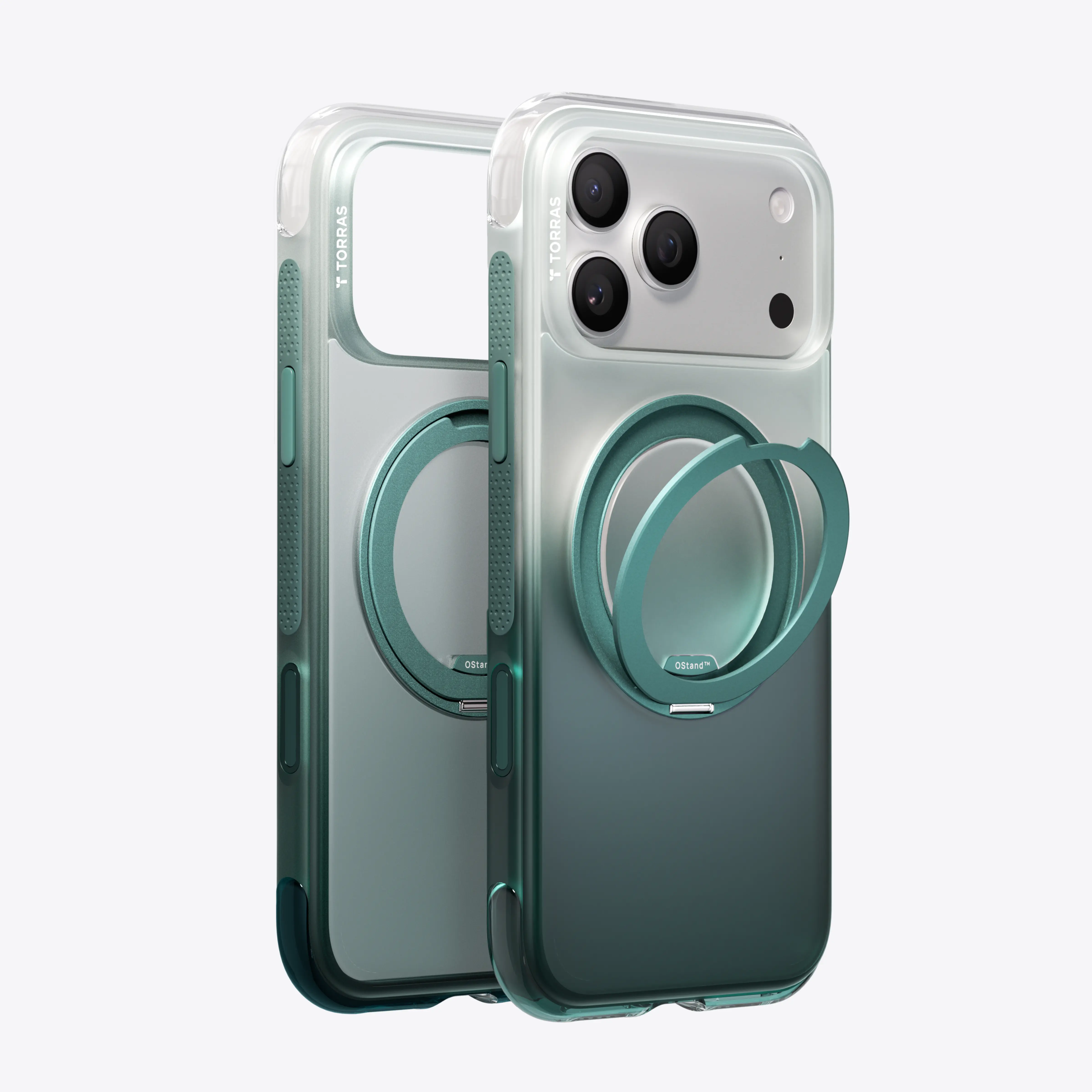 TORRAS Ostand O3 Air Magnetic Stand Case for iPhone 17 Pro Max with 360° Ring Stand &Airbag Protection 4-Meter Anti-Fall Shockproof& MagSafe Compatibl