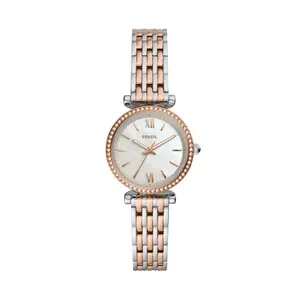Fossil Women's Carlie Mini Three-Hand, Stainless Steel Watch