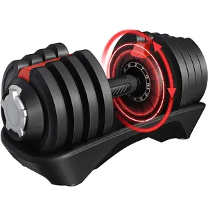 【Valentine Gift】Yaheetech Adjustable Dumbbell Set 28LB/40LB with Anti-Slip Handle, Tray for Home Gym Training, Durable Steel Construction