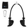 HXD-ERGO Nylon Tricep Rope Cable Attachment - Heavy-Duty Training & Workout Equipment, Ergonomic Anti-Slip TPE Rubber Handles, 950 lbs Capacity, Universal Hook, 304 Steel Buckle, Snap Rings, Storage Bag, Gym Pulley System Accessory, Training Equipment