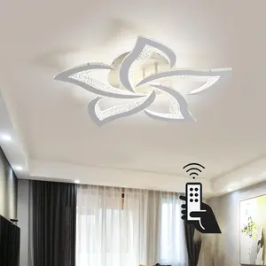 Modern LED Ceiling Light, 23.6 Inch Adjustable LED Pendant Lamp with Remote, Suitable for Living Room, Dining Room, Bedroom, Hallway, 45w