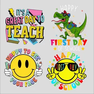 DTF 22x24 Back to School Teacher Gang Sheet, Pre-Cut and Convenient for Classroom Activities