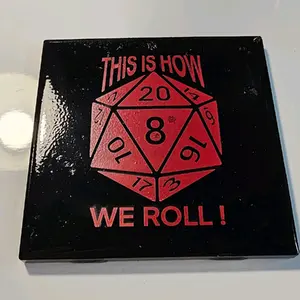 set of 4 laser engraved coasters