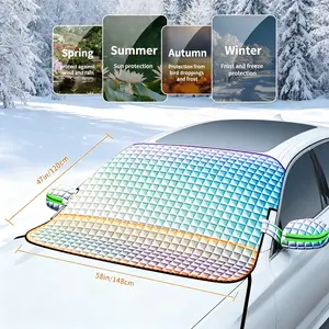 Car Windshield Snow Cover with Mirror Covers| Waterproof Anti-Frost Ice Protector for SUV & All Vehicles