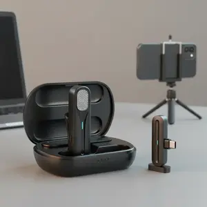 Pro Wireless Lavalier Mic | Plug & Play, NO APP!  Crystal Clear Audio for Content Creators, Vloggers, Interviewers | Studio Quality Sound