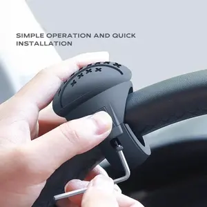 Car Steering Wheel Booster Ball 360° Rotatable Non-slip One-handed Operation Simple Installation Cool Car Stuff for All Cars