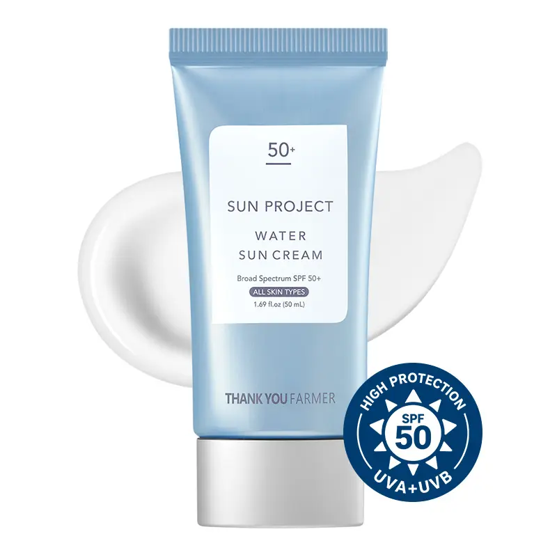 [NEW]Sun Project Water Sun Cream (OTC) SPF 50+ Broad Spectrum, Korean Sunscreen 1.69 fl oz