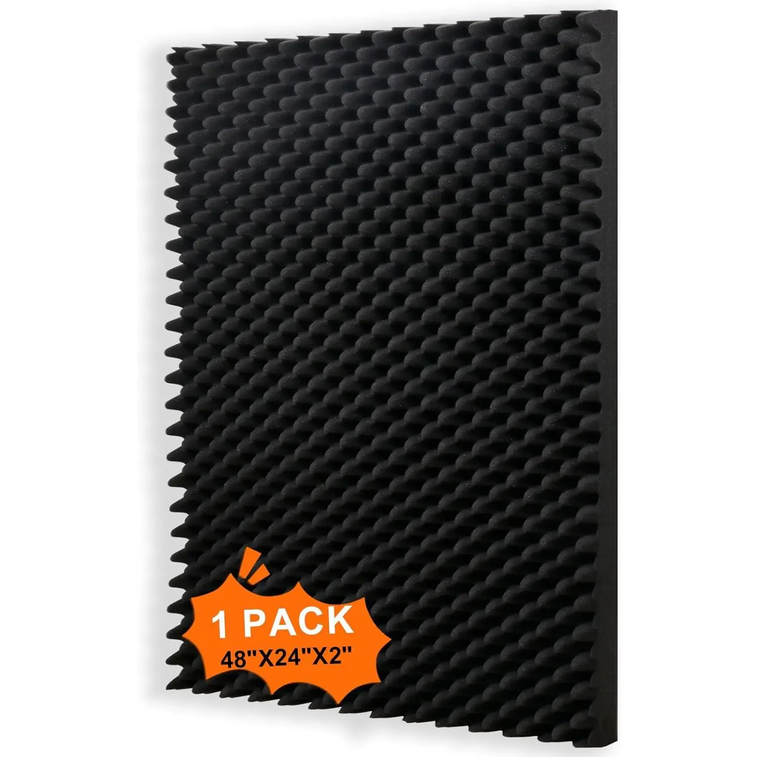 1 pack, 48x24x2 inches acoustic  panels Egg Crate  Padding sound proof panels for walls Soundproof  Studio Acoustic  Studio  panels Soundproofing  to Absorb Echoes