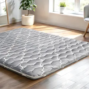 Thick  Floor Futon Mattress Full Size, 5-Layer   Tatami Mat Floor Bed Foldable Roll Up Sleeping Pad for Dorm, Bedroom or Guest Room, Boys Girls Dormitory Pads