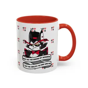 Husk Hazbin Hotel Accent Coffee Mug, 11oz - Perfect Gift for Anime Fans - Unique Ceramic Cup for Morning Coffee, Birthday Present, Funny Mug