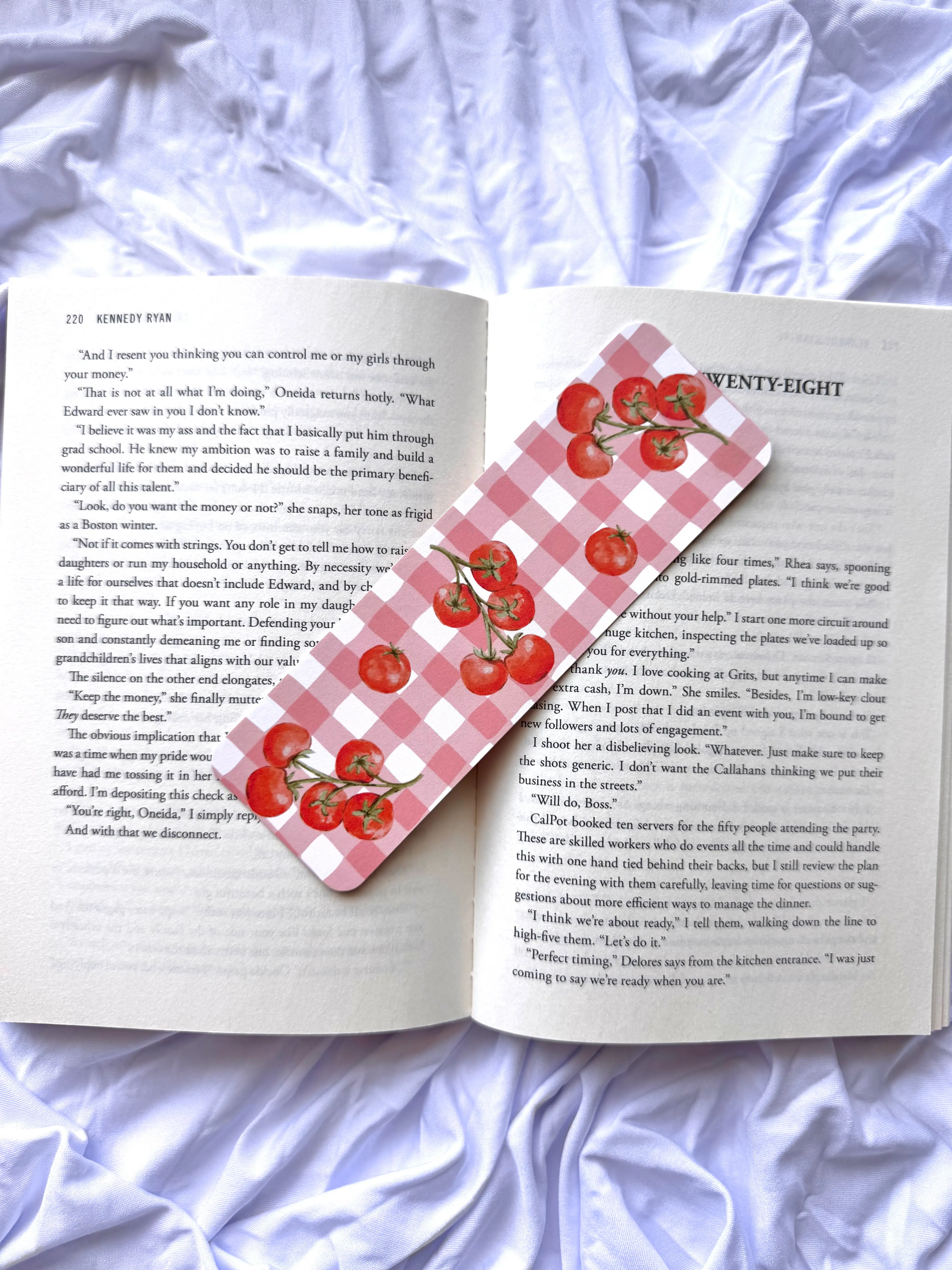 Tomato Bookmark, Summer Bookmarks