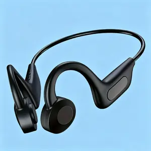 Bone conduction headphones, open-ear wireless Bluetooth earbuds with microphone, excellent sound quality running earphones, 10 hours battery life, comfortable fit, suitable for music, workouts, and travel