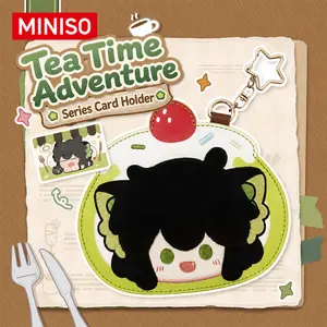 MINISO The Legend of Hei 2 Afternoon Tea Card Holder, Cute ID Badge Holder with Lanyard, Kawaii Anime Card Protector Gift for Students Fans Birthday