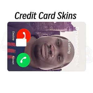 Daquivious pork pay  Credit card skin cover sticker for debit credit ebt