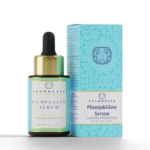 Velurelle Plump&Glow Serum - Inulin BIO, Gladback, Cellynkage, Hyaluronic Acid, Dl-Panthenol - Lasting Hydration - Moisture, Hydrate facial care product