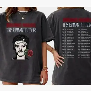 Bruno The Romantic Tour 24K Magic Unisex T-Shirt, Retro Concert Tour Dates Back Print Hooligans Graphic Tee, Great Gift Idea for Music Lovers 9 HH4 SMB FEH RF3
