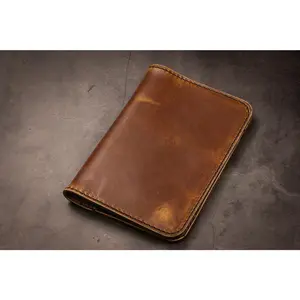 Leather Passport Wallet - English Tan Harvest