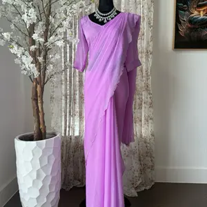 Chiffon Saree with blouse petticoat Chiffon Saree with blouse petticoat