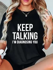 100% Cotton Keep Talking I'm Diagnosing You Funny Christmas Ideas Pullover Hoodie