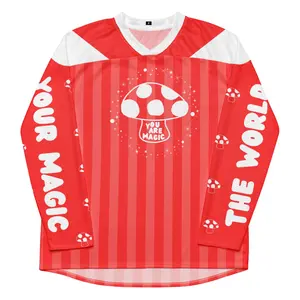 Mushroom Hockey Jersey Rave Outfits for EDM Festival Griz Merch EDM Jersey for Rave Gift for DJ Mushroom Outfit Mushroom Shirt Mushroom Set