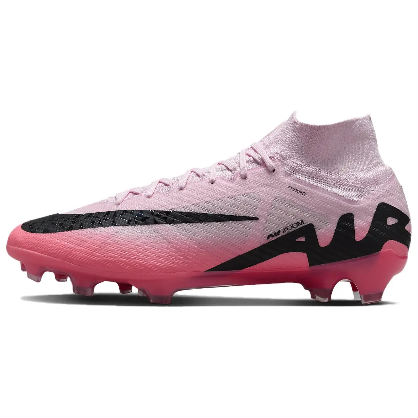 Nike Zoom Mercurial Superfly 9 Elite FG Pink Foam Comfort Soccer Cleats Men's Black DJ4977-601