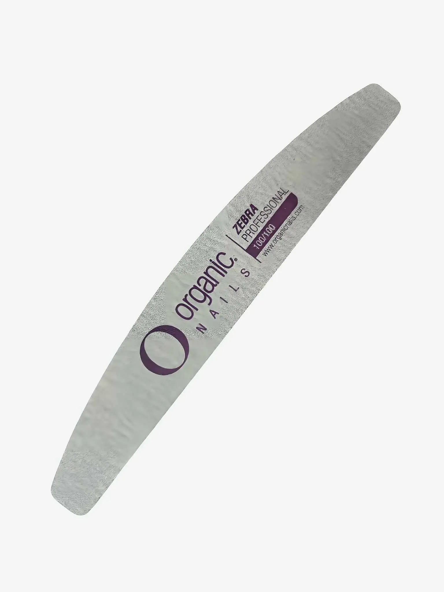 Organic Nails Half Moon Sanding Board - 100 Grit Gentle Manicure Abrasive Tool, Zebra-Designed Organic Material Nail Art Accessories, Nail Supplies, Nail Care Routine